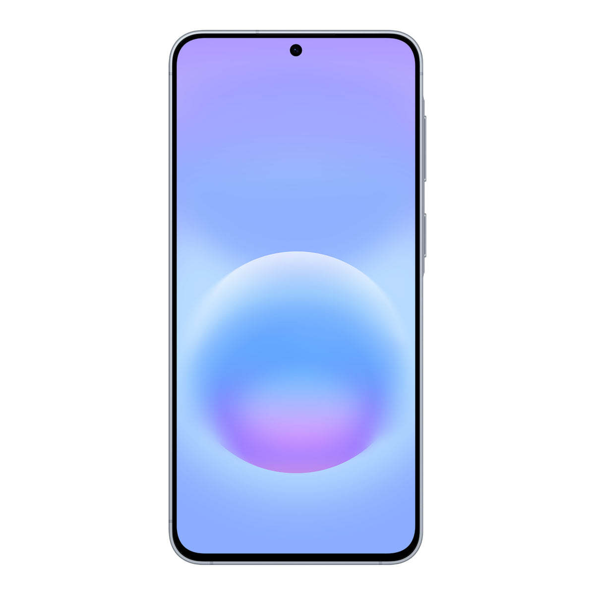 Samsung Galaxy A57 5G in Awesome Icyblue, front and back