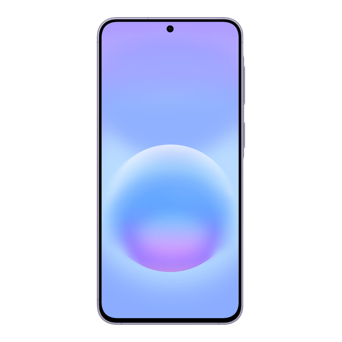 Samsung Galaxy A57 5G in Awesome Lilac, front and back
