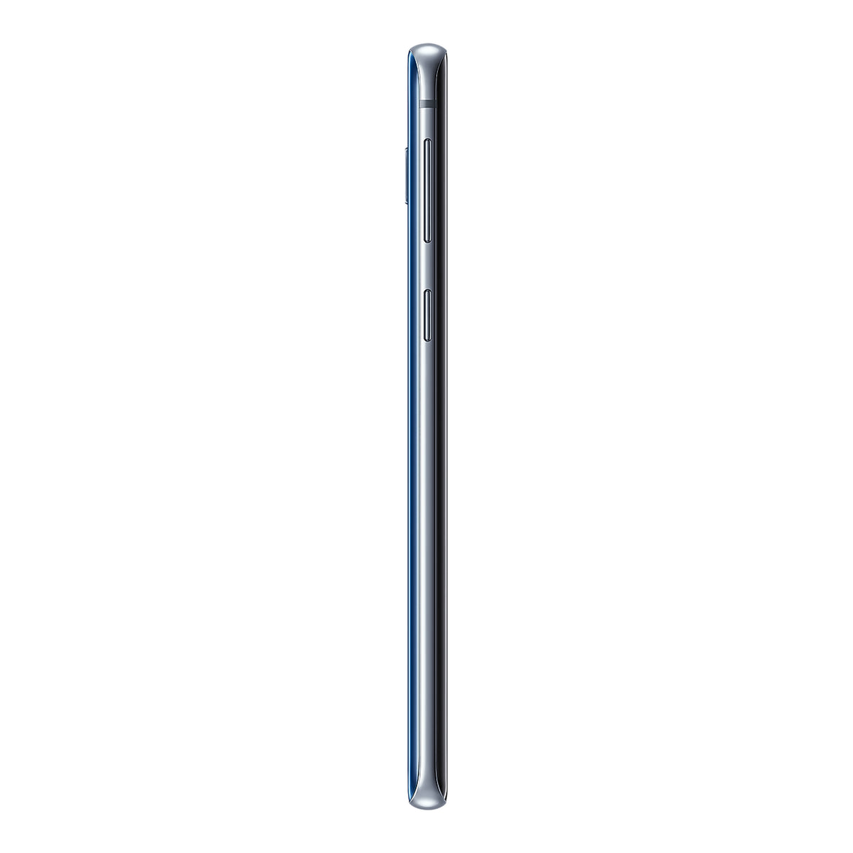 Samsung Galaxy S10 in Prism Blue, side (left)