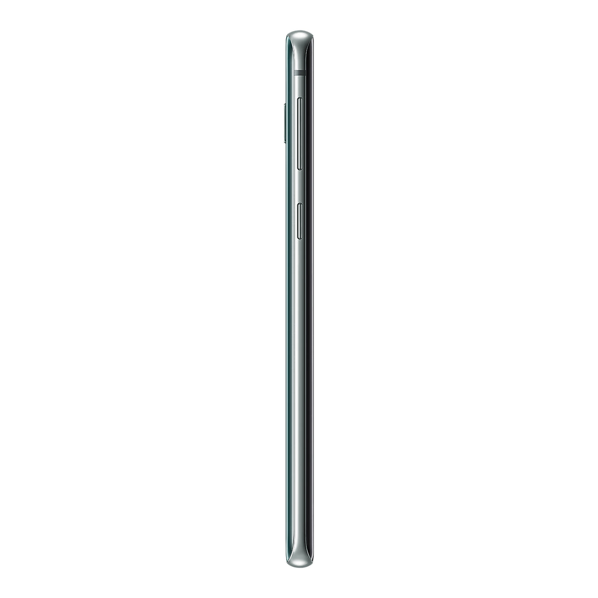 Samsung Galaxy S10 in Prism Green, side (left)