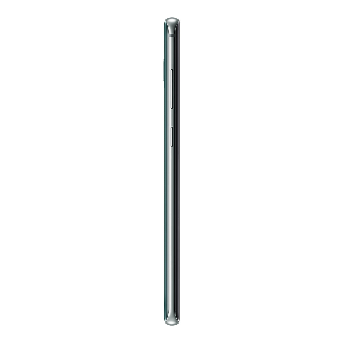 Samsung Galaxy S10+ in Prism Green, side (left)