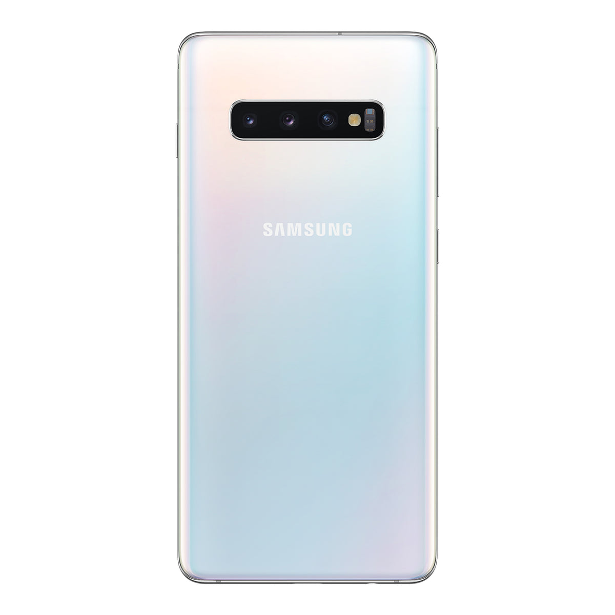 Samsung Galaxy S10+ in Prism White, back
