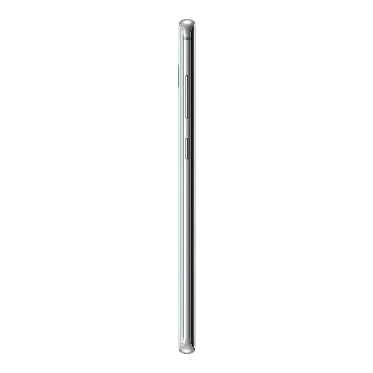 Samsung Galaxy S10+ in Prism White, side (left)