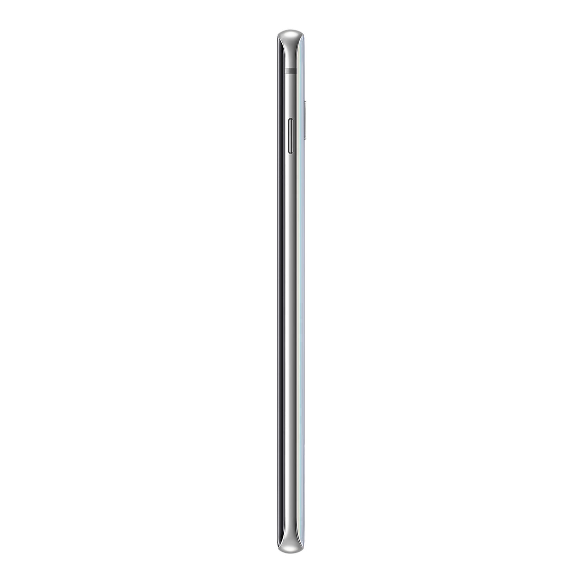 Samsung Galaxy S10 in Prism White, side (right)