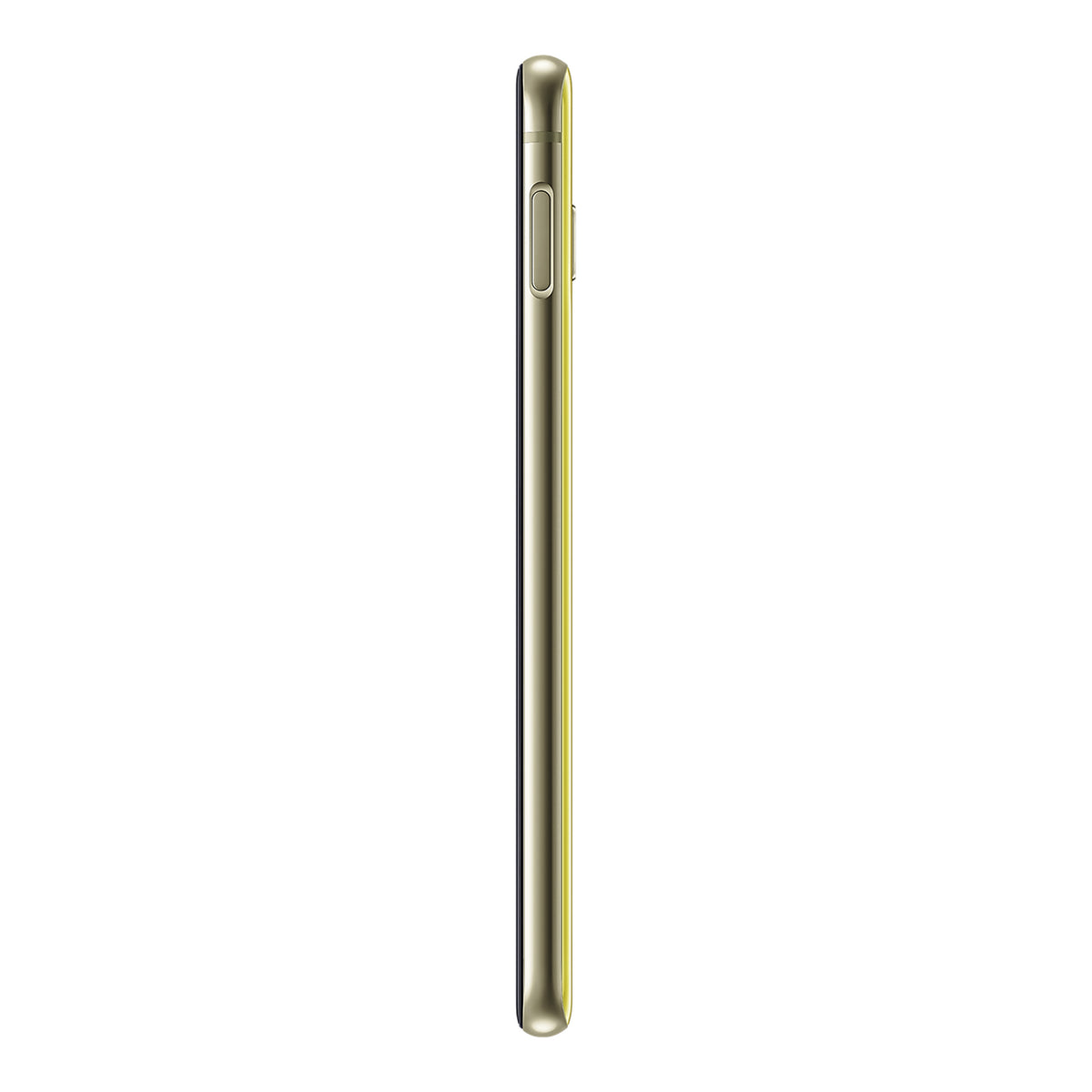 Samsung Galaxy S10e in Canary Yellow, side (right)