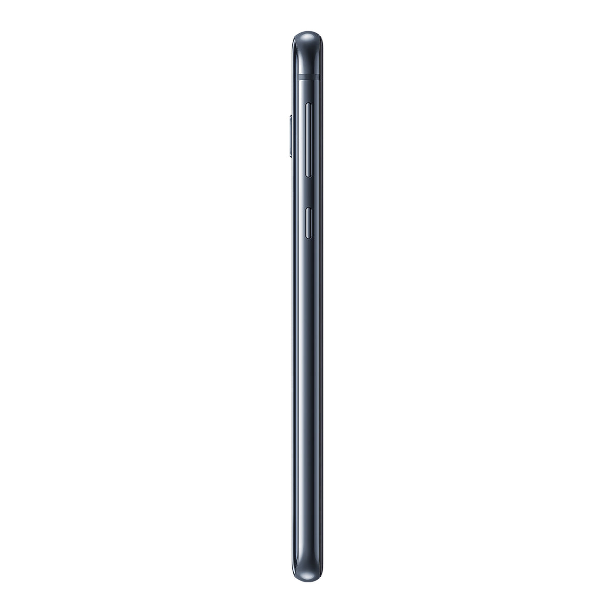 Samsung Galaxy S10e in Prism Black, side (left)