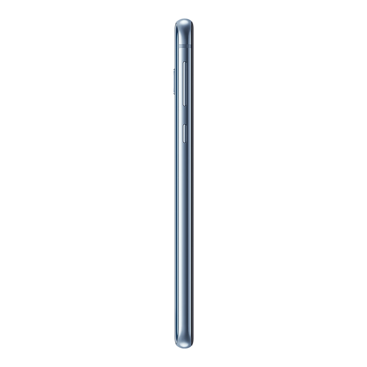 Samsung Galaxy S10e in Prism Blue, side (left)