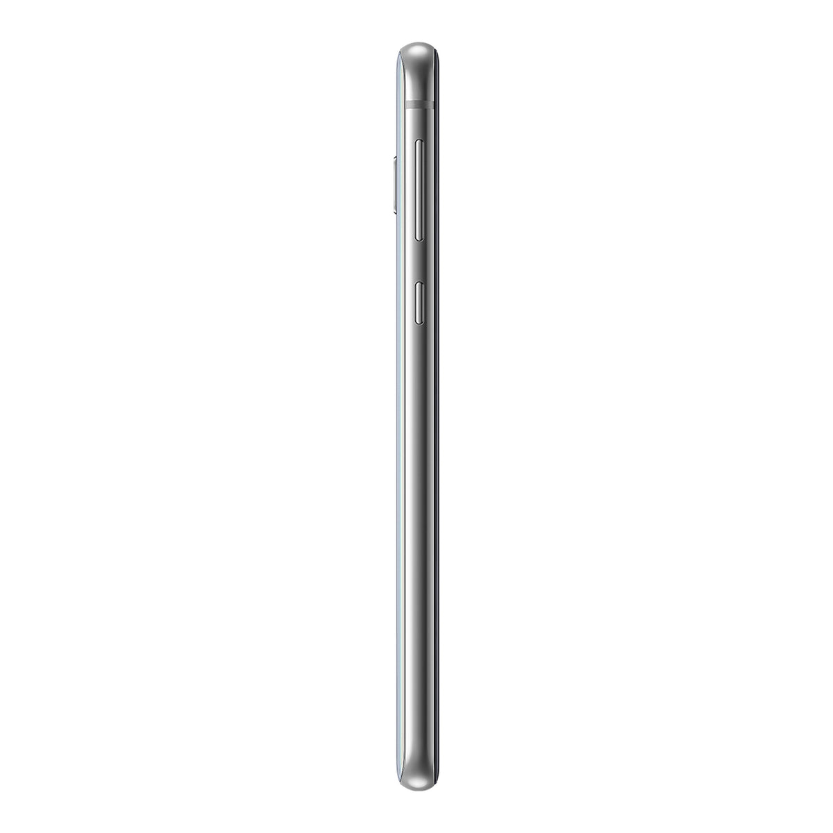 Samsung Galaxy S10e in Prism White, side (left)