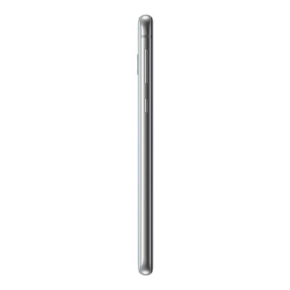 Samsung Galaxy S10e in Prism White, side (left)