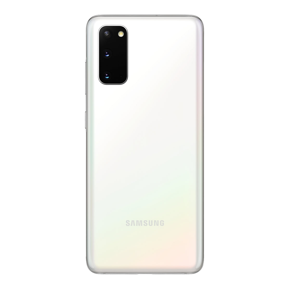 Samsung Galaxy S20 in Cloud White, back