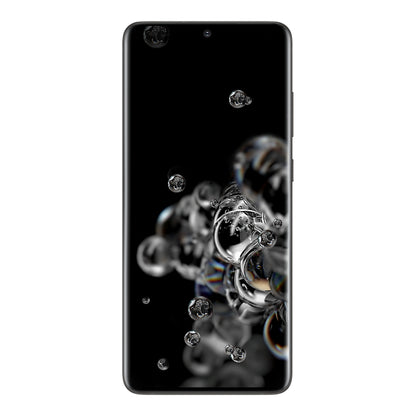 Samsung Galaxy S20 Ultra in Cosmic Black, front and back