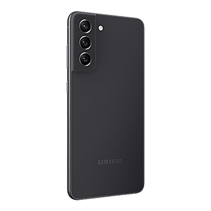 Samsung Galaxy S21 FE in Graphite, back (left)