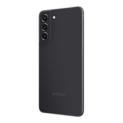 Samsung Galaxy S21 FE in Graphite, back (right)
