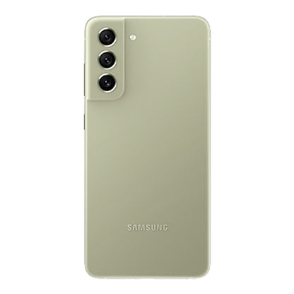Samsung Galaxy S21 FE in Olive, back