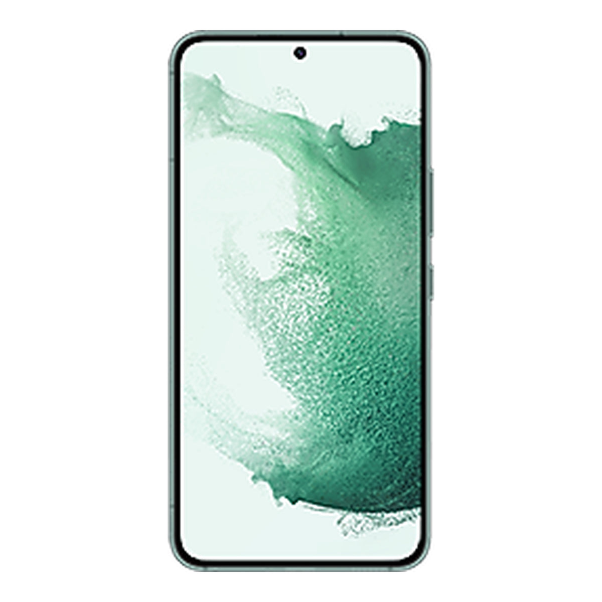 Samsung Galaxy S22 in Green, front and back