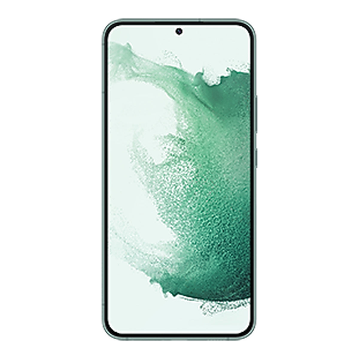 Samsung Galaxy S22+ in Green, front and back