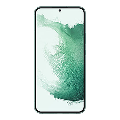 Samsung Galaxy S22+ in Green, front and back
