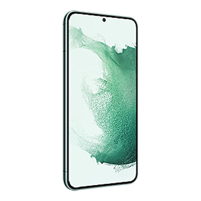 Samsung Galaxy S22+ in Green, front (left)