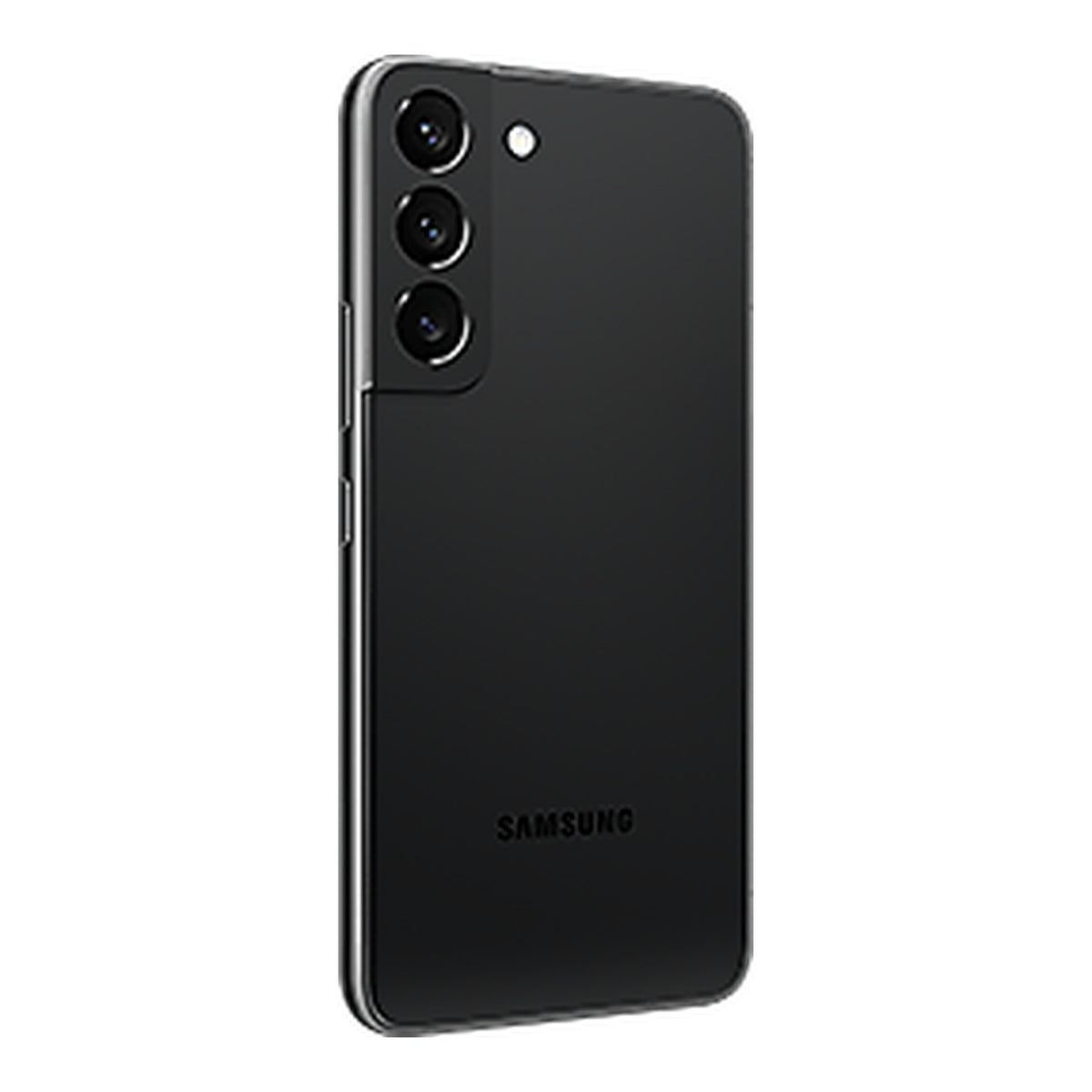 Samsung Galaxy S22 in Phantom Black, back (left)