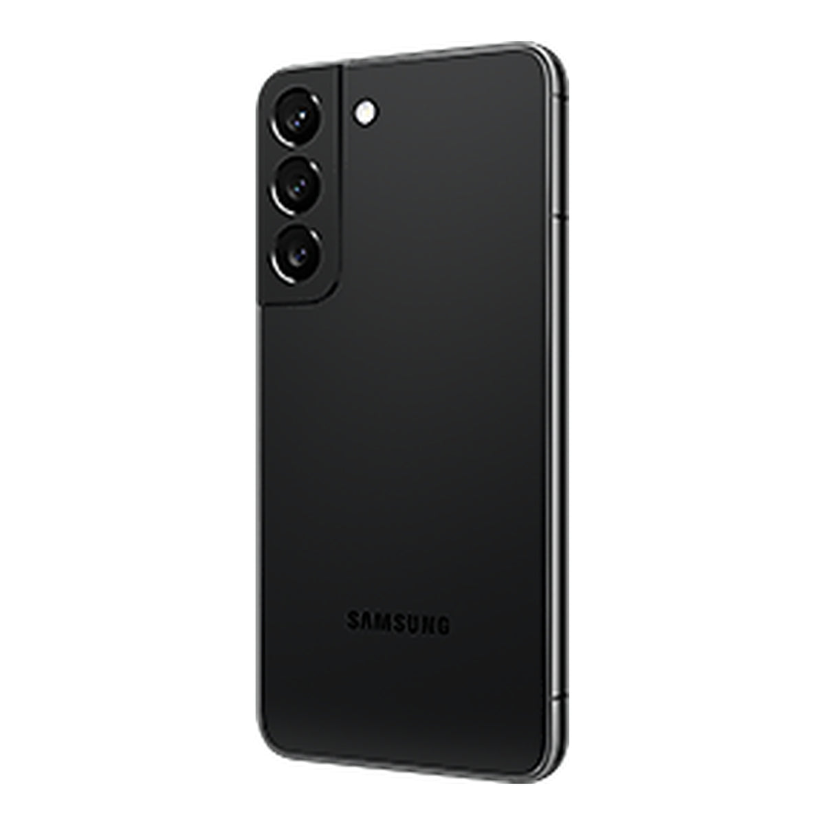 Samsung Galaxy S22 in Phantom Black, back (right)