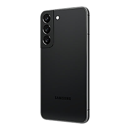 Samsung Galaxy S22 in Phantom Black, back (right)