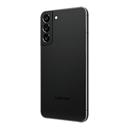 Samsung Galaxy S22+ in Phantom Black, back (right)