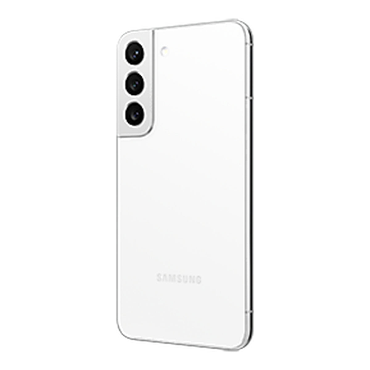 Samsung Galaxy S22 in Phantom White, back (right)