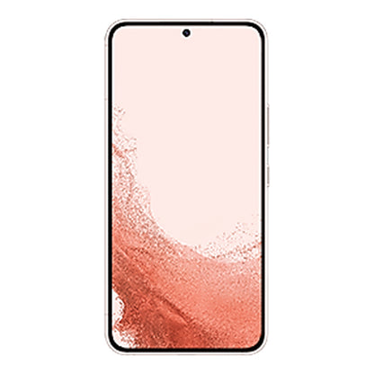 Samsung Galaxy S22 in Pink Gold, front and back