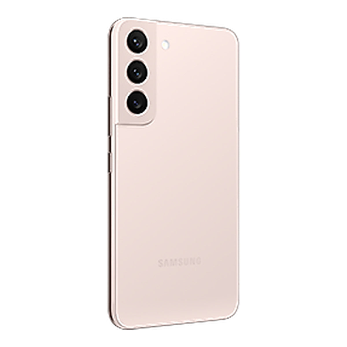 Samsung Galaxy S22 in Pink Gold, back (left)
