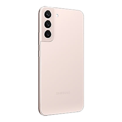 Samsung Galaxy S22+ in Pink Gold, back (left)