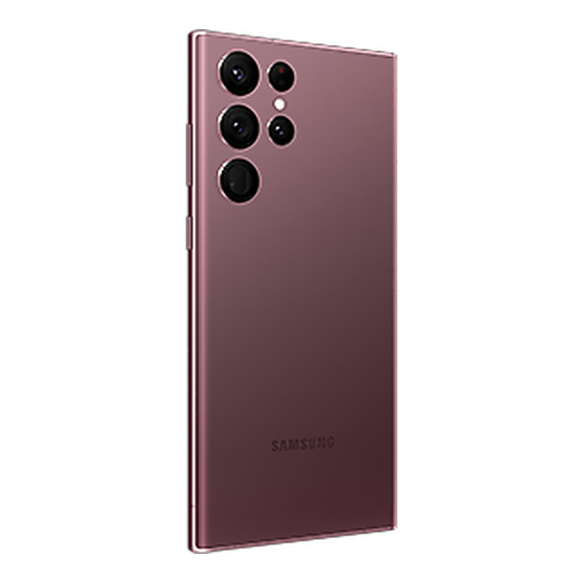 Samsung Galaxy S22 Ultra in Burgundy, back (left)