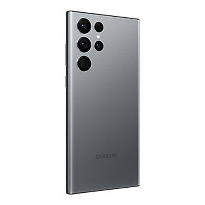 Samsung Galaxy S22 Ultra in Graphite, back (left)
