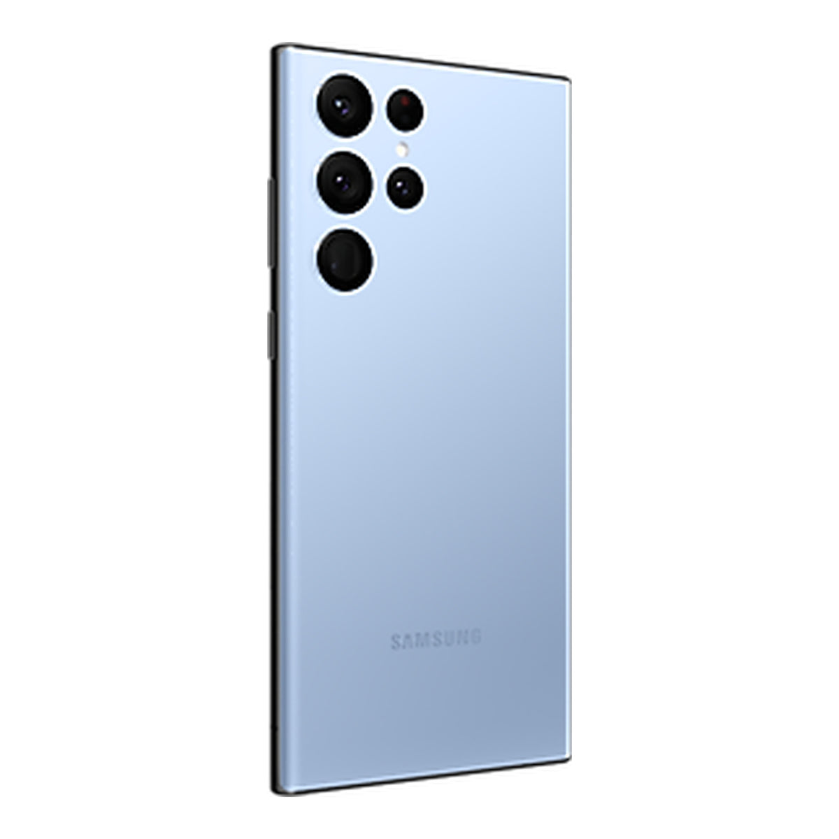 Samsung Galaxy S22 Ultra in Sky Blue, back (left)
