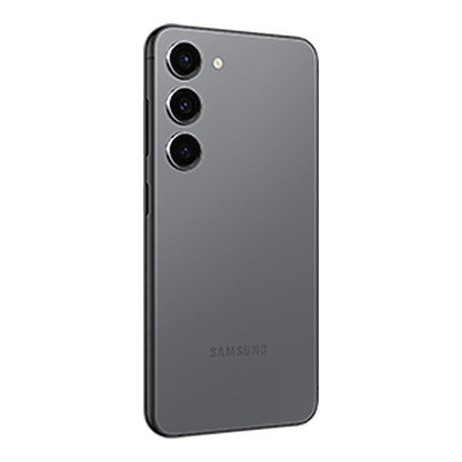 Samsung Galaxy S23 in Graphite, back (left)