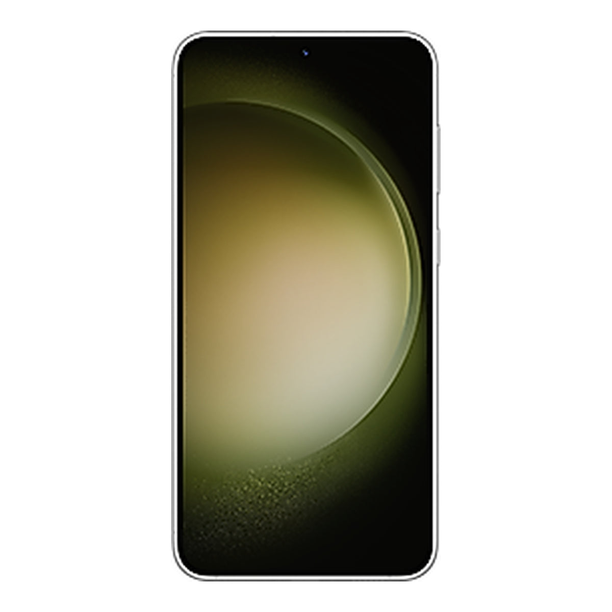 Samsung Galaxy S23+ in Lime, front and back