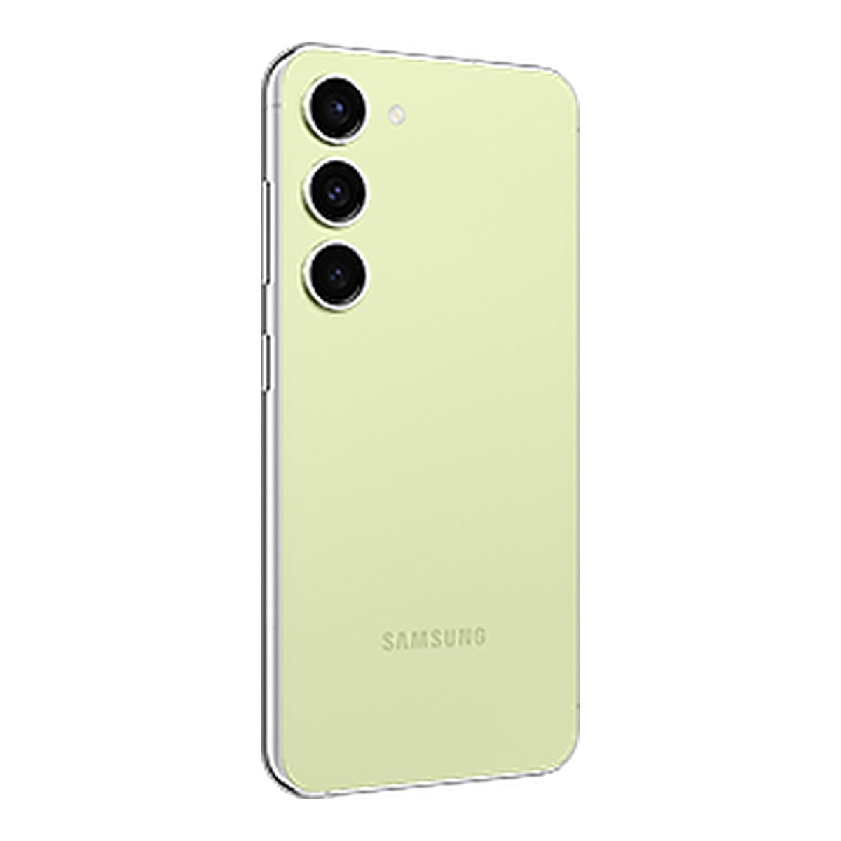 Samsung Galaxy S23 in Lime, back (left)