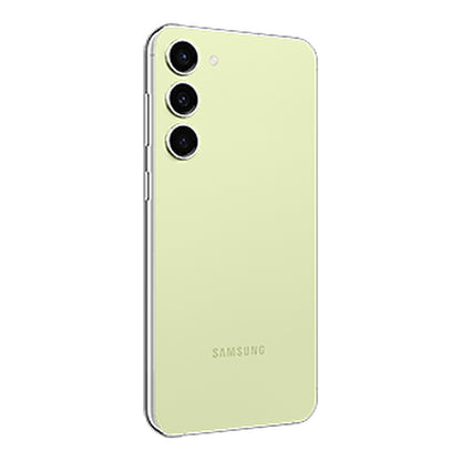 Samsung Galaxy S23+ in Lime, back (left)