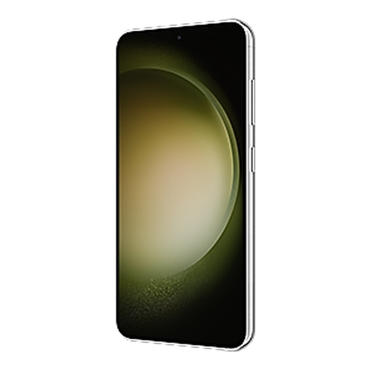 Samsung Galaxy S23 in Lime, front (right)