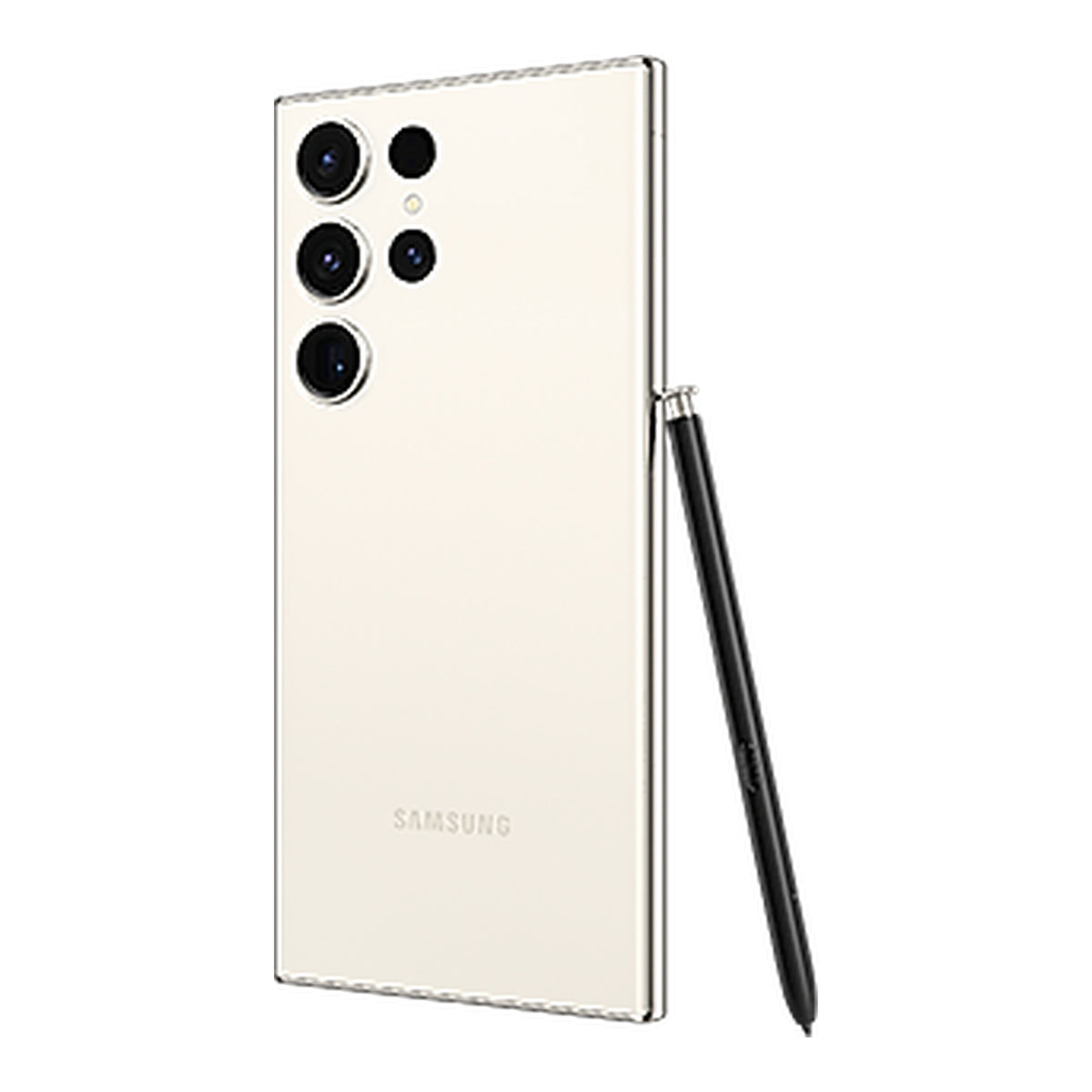 Samsung Galaxy S23 Ultra in Cream, back (right)