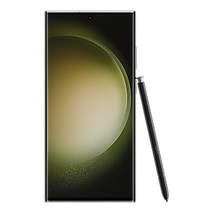 Samsung Galaxy S23 Ultra in Green, front and back