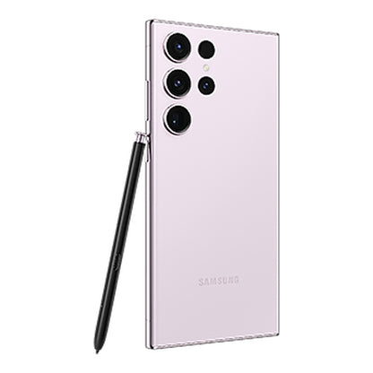 Samsung Galaxy S23 Ultra in Lavender, back (left)