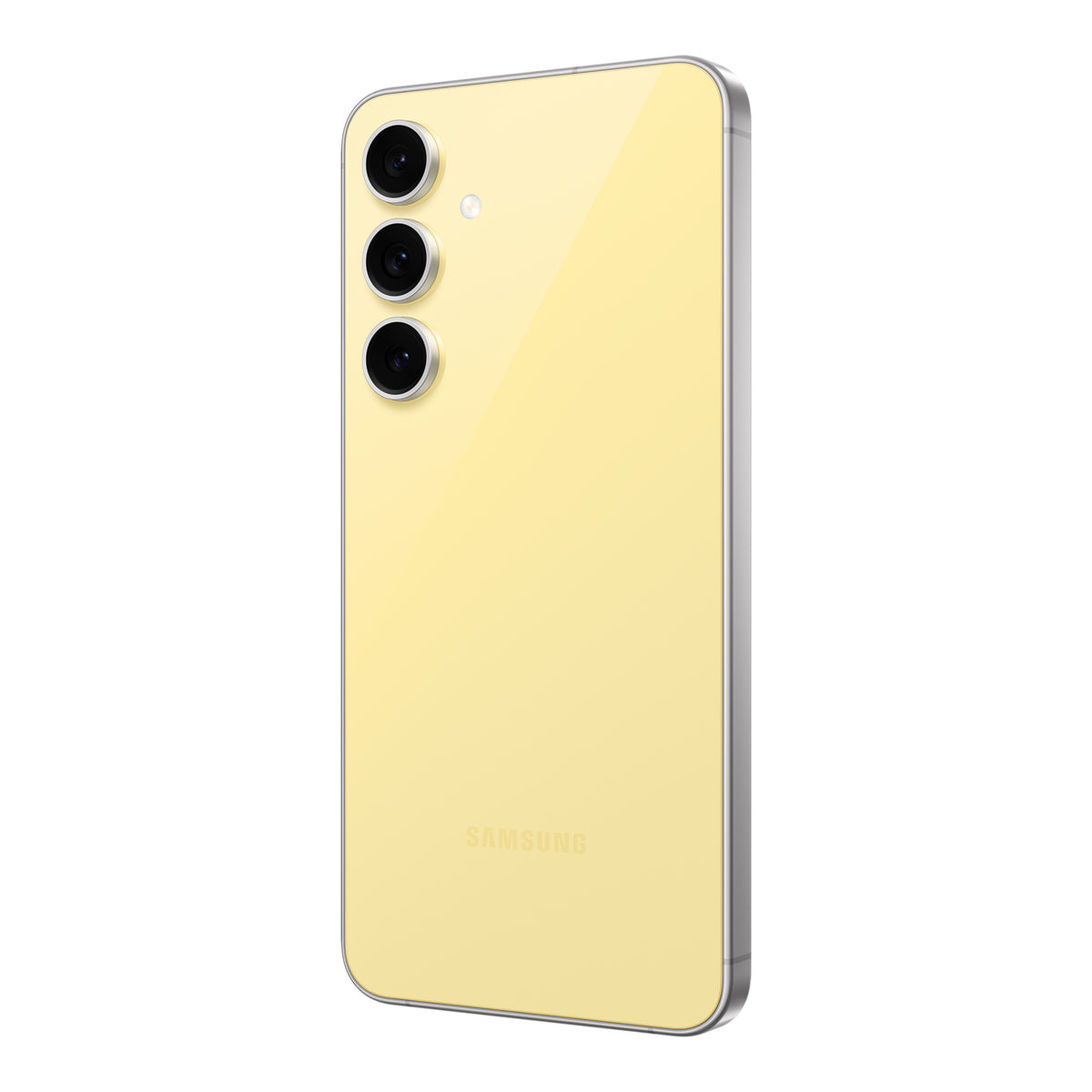 Samsung Galaxy S24 FE in Yellow, back (right)