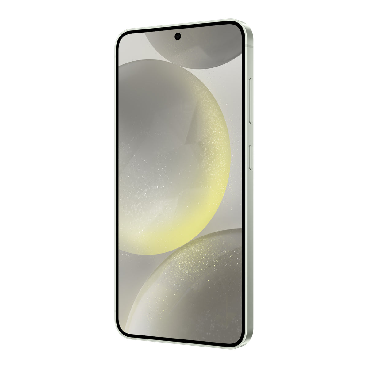 Samsung Galaxy S24 in Jade Green, front (right)