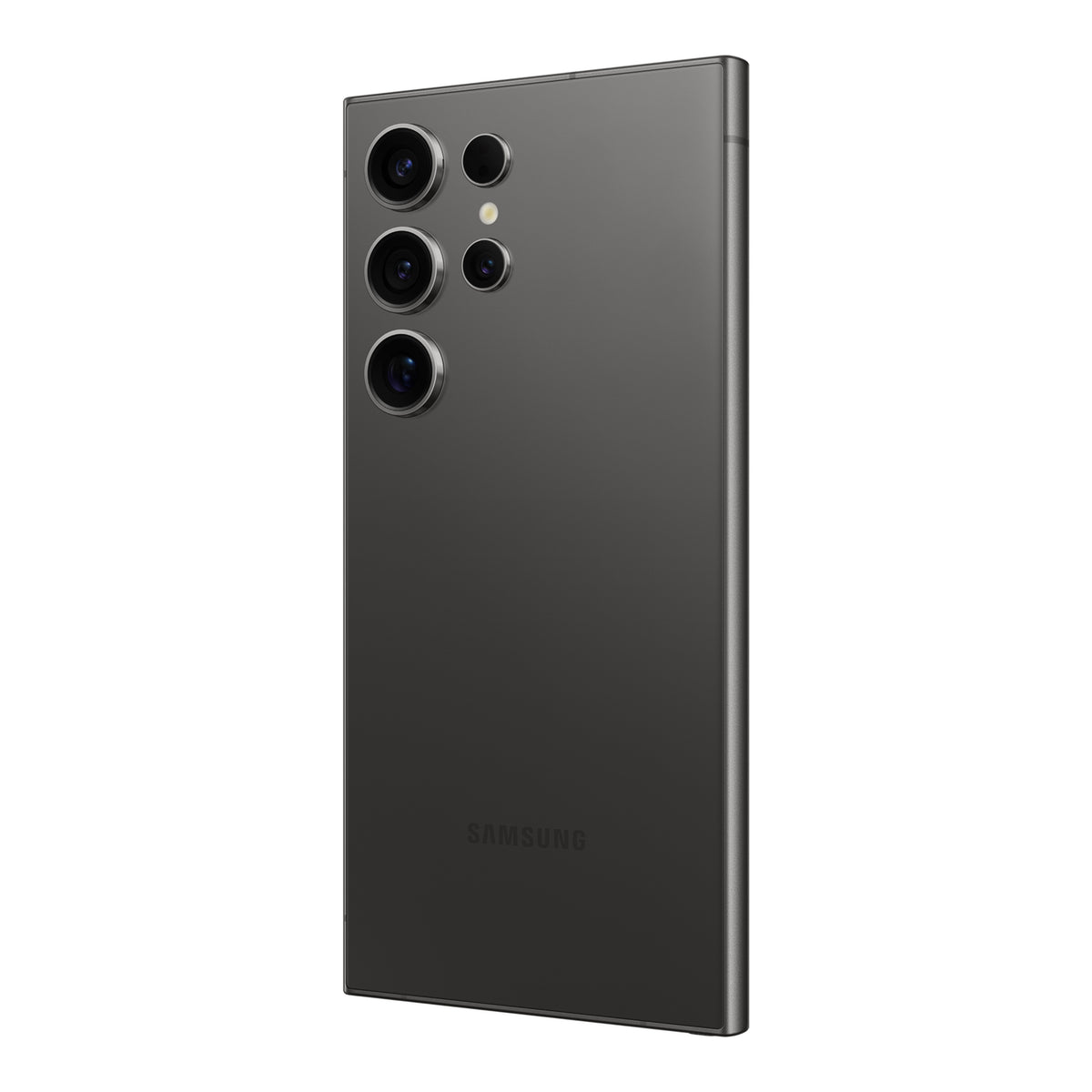Samsung Galaxy S24 Ultra in Titanium Black, back (right)