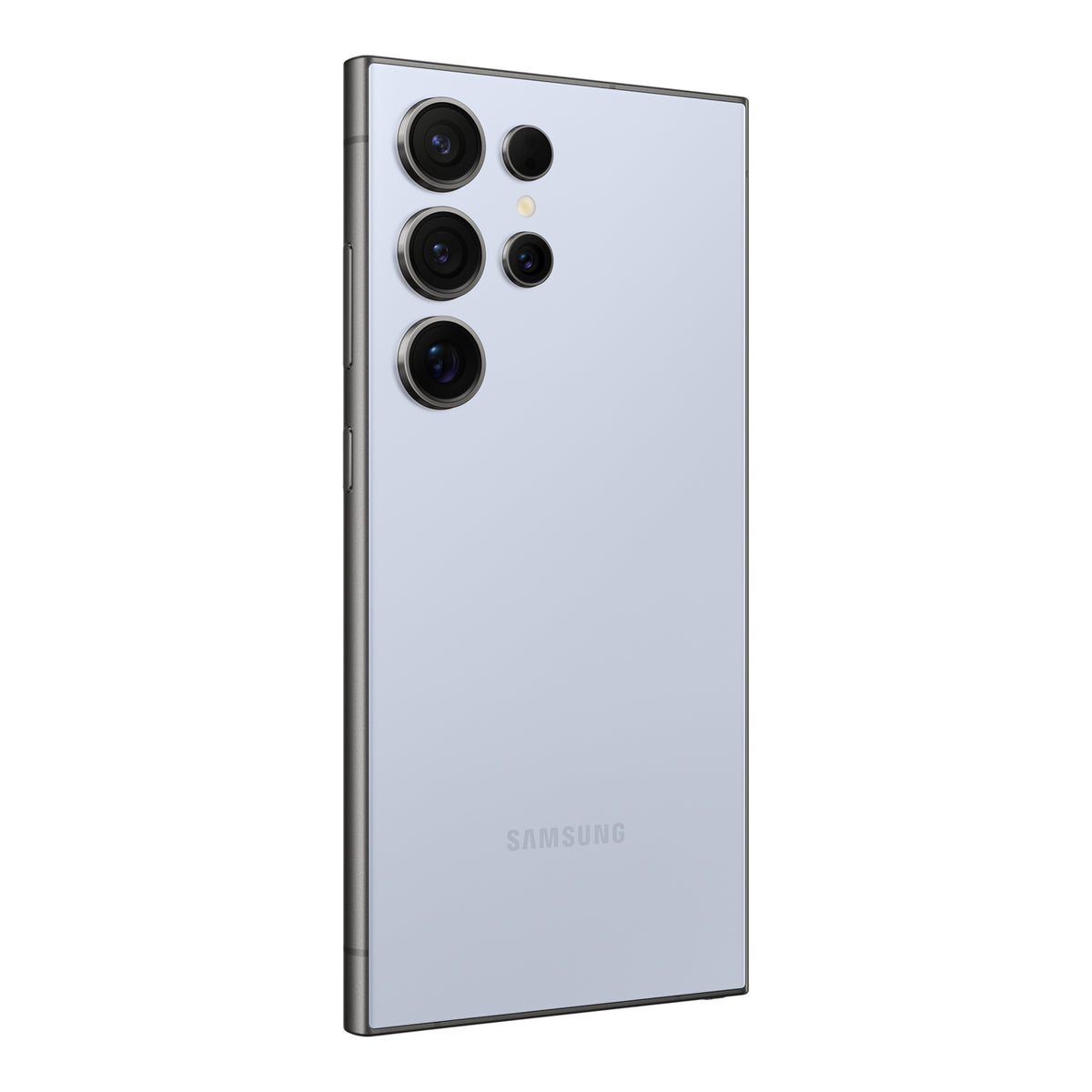 Samsung Galaxy S24 Ultra in Titanium Blue, back (left)