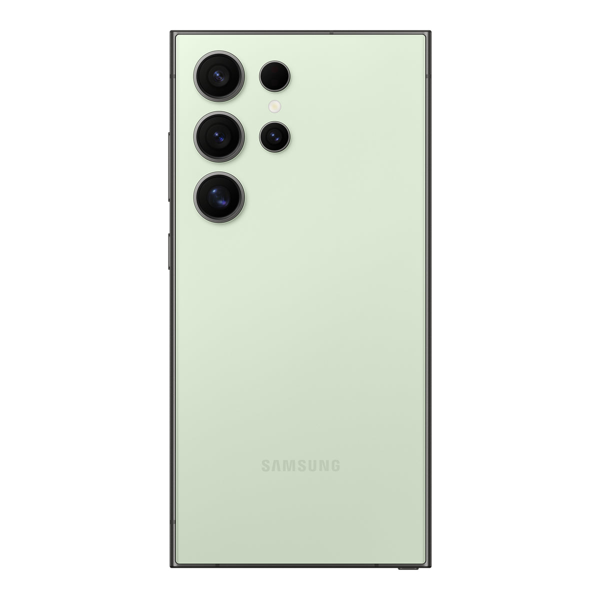 Samsung Galaxy S24 Ultra in Titanium Green, front and back
