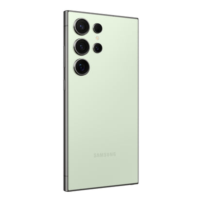 Samsung Galaxy S24 Ultra in Titanium Green, back (left)