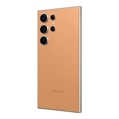 Samsung Galaxy S24 Ultra in Titanium Orange, back (right)