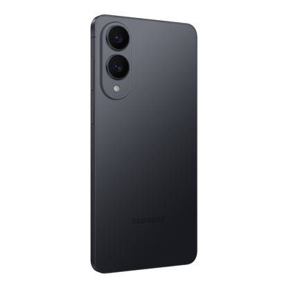 Samsung Galaxy S25 Edge in Titanium Jetblack, back (left)