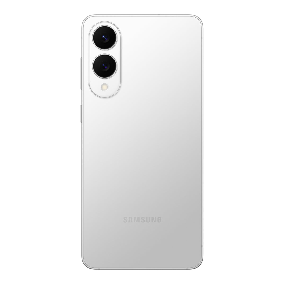 Samsung Galaxy S25 Edge in Titanium Silver, front and back